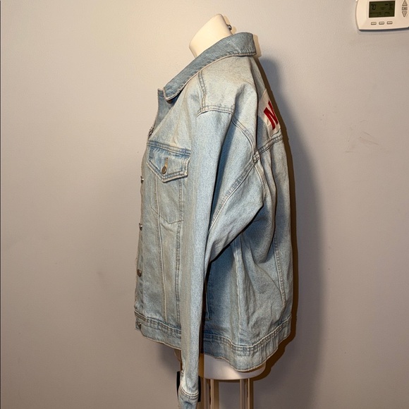 Isabel by Ingrid & Isabel denim “Mama” maternity jacket. NWT. X-Large. - Picture 4 of 16